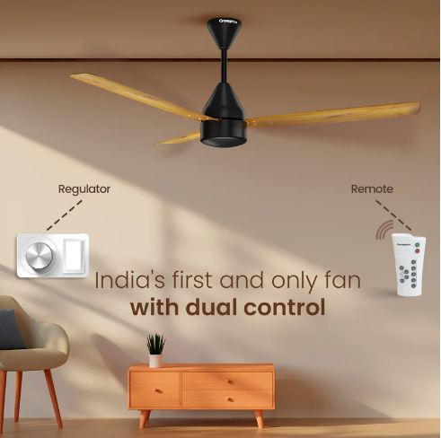 Crompton Energion Groove Regmote Anti Dust BLDC 1200 MM 3 Blade Ceiling Fan