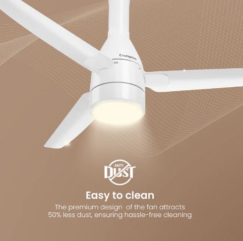 Crompton Energion Roverr Underlight (Prestine White) BLDC 1200 MM 3 Blade Ceiling Fan